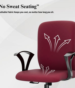beAAtho Falcon Mid-Back Fabric Office Chair, Ergonomic Home Office Desk Chair with 3-Years Warranty by beAAtho, Rocking-tilt Mechanism & Heavy Duty Metal Base ( Black )