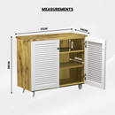 beAAtho Orion Multipurpose Storage Rack | DIY Engineered Wood Cabinet | Anti-Termite Treated | Shoe, Book & Utility Organizer | Wotan Oak - Beige