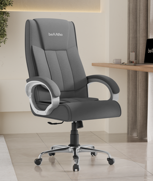Berlin Orthopedic Boss Chair -3-Year Warranty | Breathable Executive Office Chair | Ergonomic High- Back Chair-Cushioned Seat & Armrests | Metal Base.
