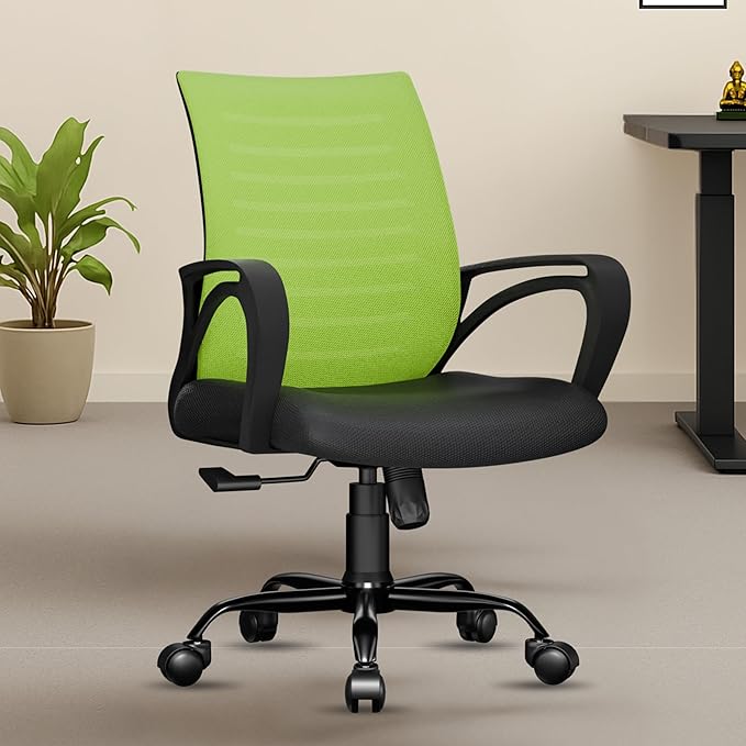 beAAtho Verona Mesh Chair | 3-Year Limited Warranty | Sturdy Nylon base Mesh Revolving Office Chair