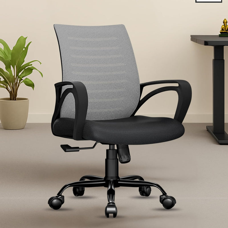 beAAtho Verona Mesh Chair | 3-Year Limited Warranty | Sturdy Nylon base Mesh Revolving Office Chair