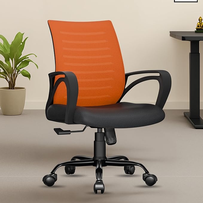 beAAtho Verona Mesh Chair | 3-Year Limited Warranty | Sturdy Nylon base Mesh Revolving Office Chair