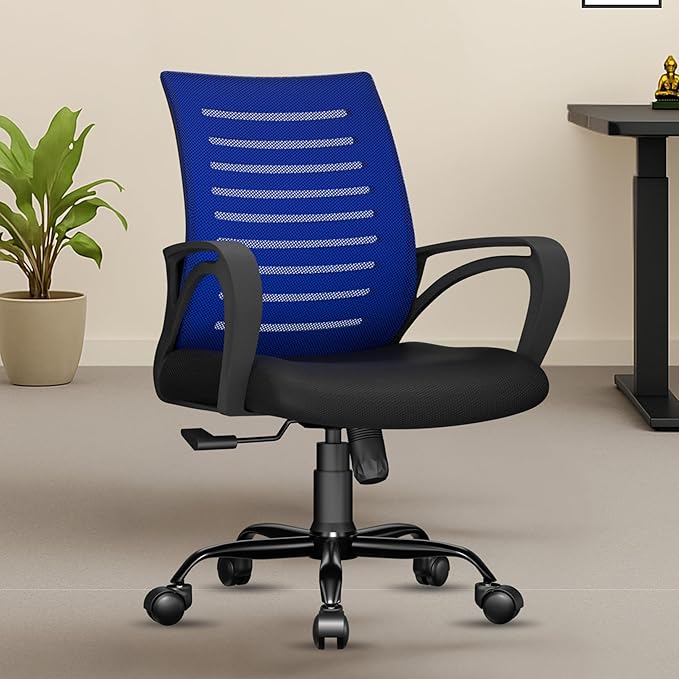 beAAtho Verona Mesh Chair | 3-Year Limited Warranty | Sturdy Nylon base Mesh Revolving Office Chair