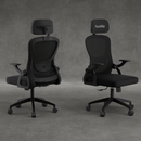 FurniVo Spark Ergonomic High Back Office Chair with 3D Adjustable Armrest, Adjustable Headrest, Lumbar Support, Revolving Mesh Chair - Home & Office