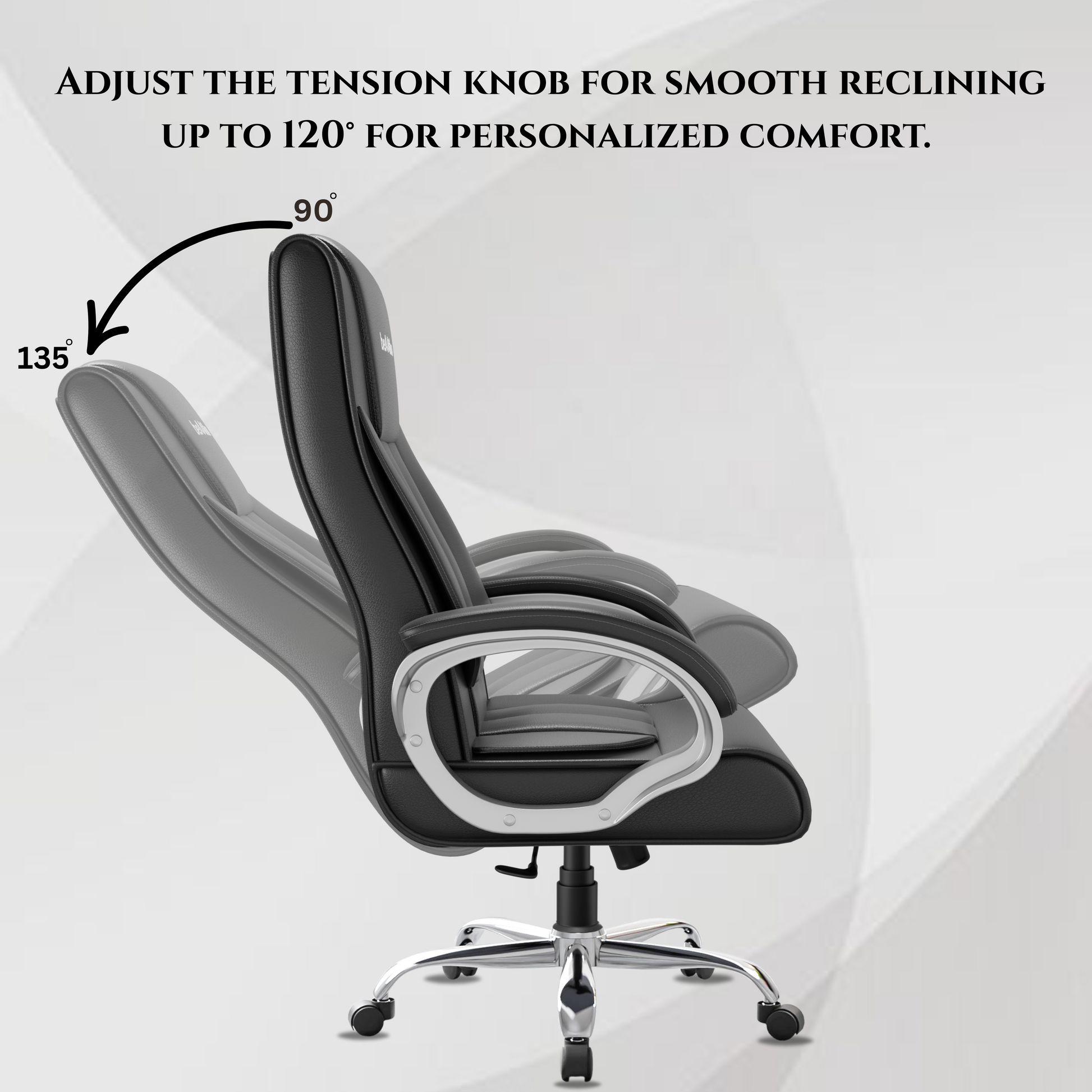 Berlin Orthopedic Boss Chair -3-Year Warranty | Breathable Executive Office Chair | Ergonomic High- Back Chair-Cushioned Seat & Armrests | Metal Base.