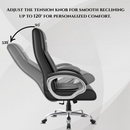 Berlin Orthopedic Boss Chair -3-Year Warranty | Breathable Executive Office Chair | Ergonomic High- Back Chair-Cushioned Seat & Armrests | Metal Base.