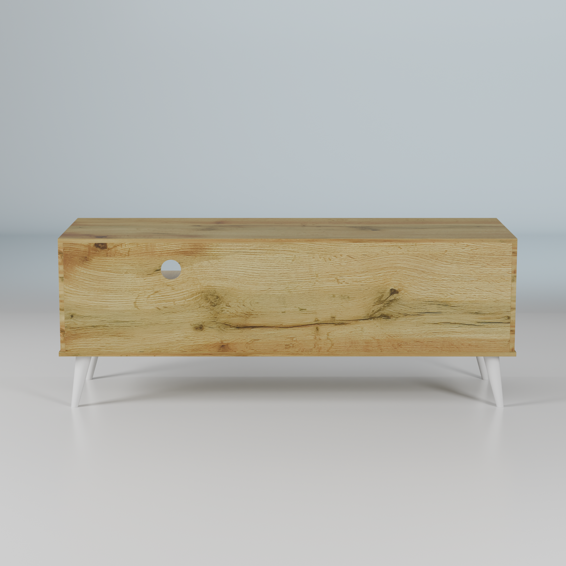 beAAtho NEXA – Elegant Engineered Wood TV Unit with Closed & Open Storage | Wotan Oak- Beige