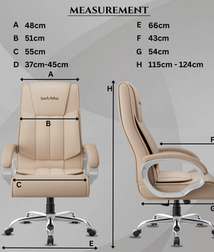 Berlin Orthopedic Boss Chair -3-Year Warranty | Breathable Executive Office Chair | Ergonomic High- Back Chair-Cushioned Seat & Armrests | Metal Base.