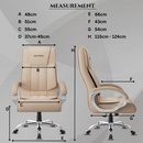 Berlin Orthopedic Boss Chair -3-Year Warranty | Breathable Executive Office Chair | Ergonomic High- Back Chair-Cushioned Seat & Armrests | Metal Base.