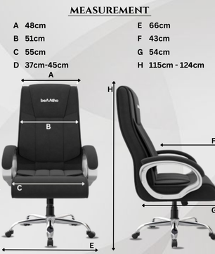 Berlin Orthopedic Boss Chair -3-Year Warranty | Breathable Executive Office Chair | Ergonomic High- Back Chair-Cushioned Seat & Armrests | Metal Base.