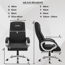 Berlin Orthopedic Boss Chair -3-Year Warranty | Breathable Executive Office Chair | Ergonomic High- Back Chair-Cushioned Seat & Armrests | Metal Base.