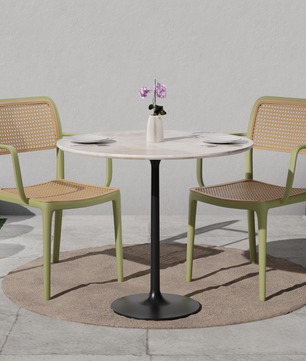 beAAtho Bloom Designer Chair for Dining, Living Room, Bedroom, Cafeteria, Cafe, Restaurant & Hotel | Modern Accent Chair | Ergonomic Comfort | Indoor & Outdoor Use | 3-Year Warranty |