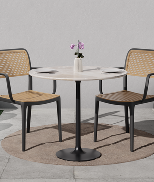 beAAtho Bloom Designer Chair for Dining, Living Room, Bedroom, Cafeteria, Cafe, Restaurant & Hotel | Modern Accent Chair | Ergonomic Comfort | Indoor & Outdoor Use | 3-Year Warranty |