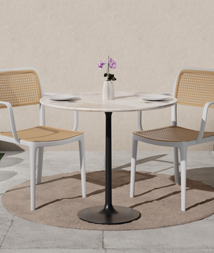 beAAtho Bloom Designer Chair for Dining, Living Room, Bedroom, Cafeteria, Cafe, Restaurant & Hotel | Modern Accent Chair | Ergonomic Comfort | Indoor & Outdoor Use | 3-Year Warranty |