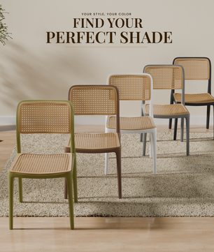 beAAtho Bloom Designer Chair for Dining, Living Room, Bedroom, Cafeteria, Cafe, Restaurant & Hotel | Modern Accent Chair | Ergonomic Comfort | Indoor & Outdoor Use | 3-Year Warranty |