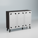 beAAtho Brisk 3-Door Engineered Wood Multipurpose Storage Rack, Anti-Termite Treated Shoe, Book & Utility Organizer- DIY