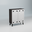 beAAtho Brisk 2-Door Engineered Wood Multipurpose Storage Rack, Anti-Termite Treated Shoe, Book & Utility Organizer- DIY