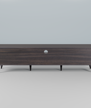 beAAtho Vivid Modern TV Unit – Wooden Entertainment Stand with Storage & Cable Management | Walnut White