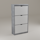 beAAtho® Zento Shoe Cabinet with Tilt-Out Drawers | 3 DOOR | Modern Wooden Shoe Organizer for Home & Office | Durable & Elegant | DIY |