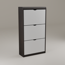 beAAtho® Zento Shoe Cabinet with Tilt-Out Drawers | 3 DOOR | Modern Wooden Shoe Organizer for Home & Office | Durable & Elegant | DIY |