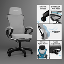 beAAtho Astra: Luxurious Leg Support, 4D Lumbar Support, 145° Recline & Adjustable Tilt Office & Study Mesh High Back Chair