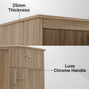 beAAtho Fusion Work & Study Desk for Home & Office with Under-Desk Storage Shelf, Drawer & Cabinet, 17mm Engineered Wood, Computer/Writing Desk for Adults & Students with 3 Year Warranty (Beige)