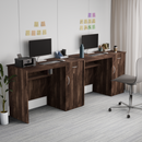 beAAtho Fusion Work & Study Desk for Home & Office with Under-Desk Storage Shelf, Drawer & Cabinet, 17mm Engineered Wood, Computer/Writing Desk for Adults & Students with 3 Year Warranty (Beige)