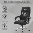 Berlin Orthopedic Boss Chair -3-Year Warranty | Breathable Executive Office Chair | Ergonomic High- Back Chair-Cushioned Seat & Armrests | Metal Base.