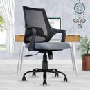 Grace Ergonomic Mesh Mid Back | 3-Year Warranty | Revolving Study Office Chair with Heavy Duty Metal Base