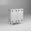 beAAtho Brisk 2-Door Engineered Wood Multipurpose Storage Rack, Anti-Termite Treated Shoe, Book & Utility Organizer- DIY