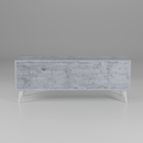 beAAtho NEXA – Elegant Engineered Wood TV Unit with Closed & Open Storage | Asian White