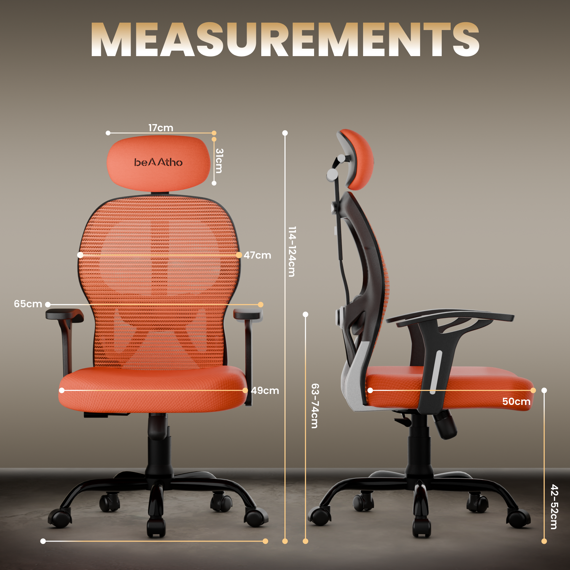 Leo Ergonomically Adjustable Executive High Back Mesh Home & Office Revolving Chair with 3 Years Warranty