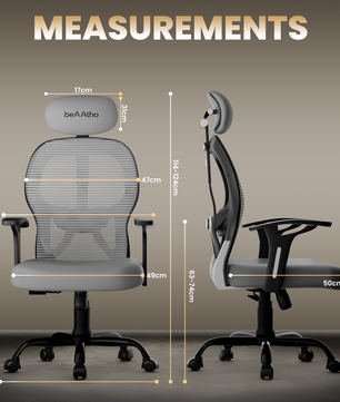 Leo Ergonomically Adjustable Executive High Back Mesh Home & Office Revolving Chair with 3 Years Warranty