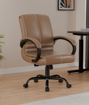 beAAtho® Aura Ergonomic Chair with Cushioned Seat & Backrest | Office & Visitor Chair