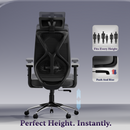 Dusk Ergonomic High Back Mesh Office Chair | Adjustable Lumbar Support, Adjustable Armrests,| Home Office Desk Chair, 3 Years Warranty