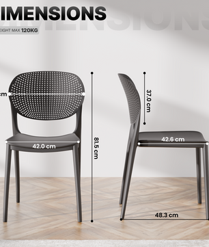 beAAtho Flora Stackable Multipurpose Chair | Modern Accent Chair for Home, Dining, Kitchen, Cafe & Restaurants | Durable Polypropylene | 3-Year Warranty