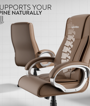 Berlin Orthopedic Boss Chair -3-Year Warranty | Breathable Executive Office Chair | Ergonomic High- Back Chair-Cushioned Seat & Armrests | Metal Base.