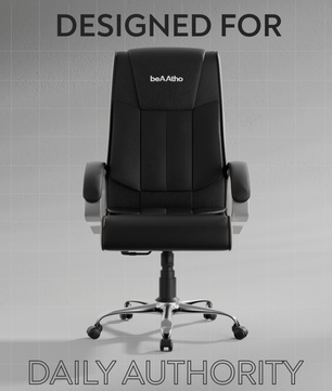 Berlin Orthopedic Boss Chair -3-Year Warranty | Breathable Executive Office Chair | Ergonomic High- Back Chair-Cushioned Seat & Armrests | Metal Base.