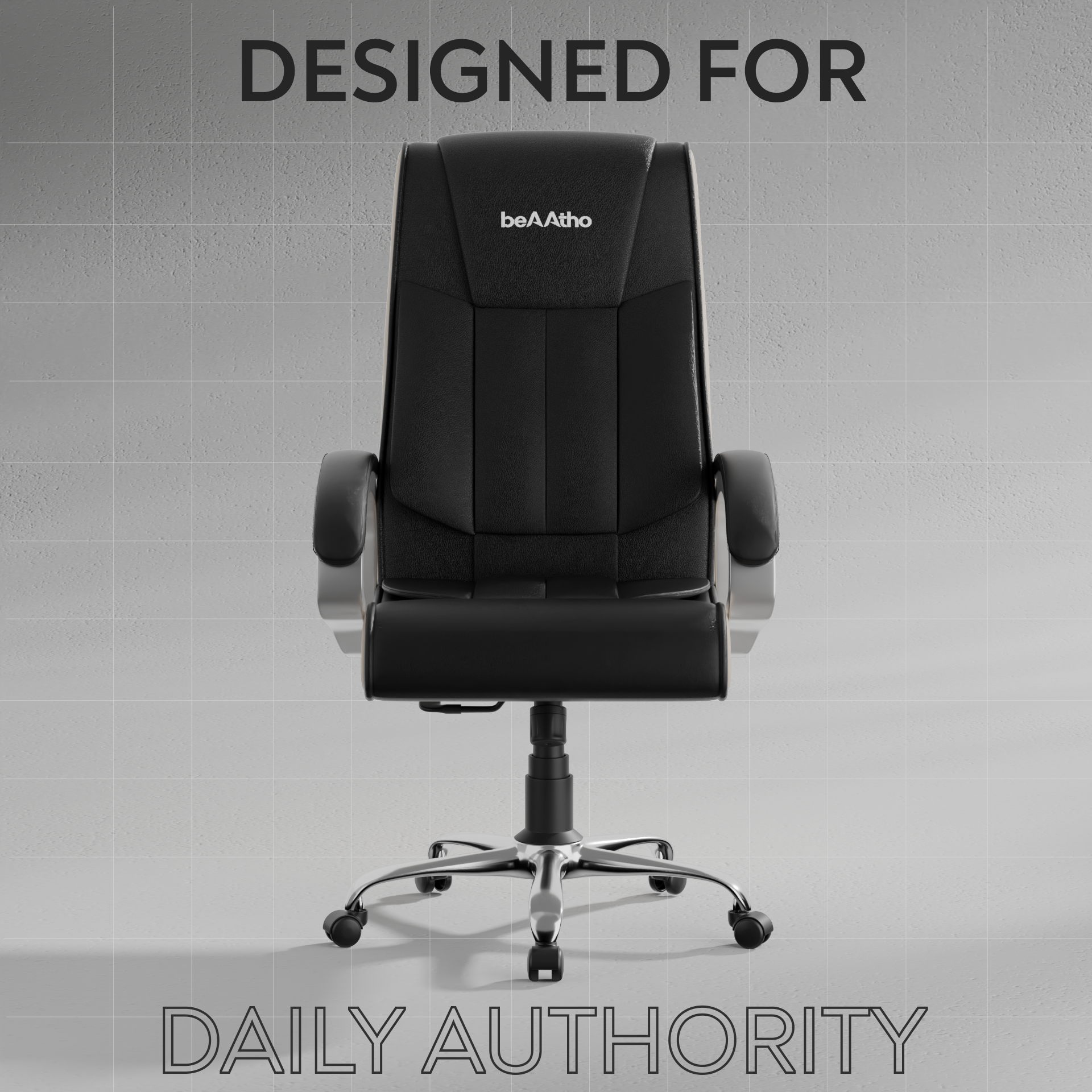 Berlin Orthopedic Boss Chair -3-Year Warranty | Breathable Executive Office Chair | Ergonomic High- Back Chair-Cushioned Seat & Armrests | Metal Base.