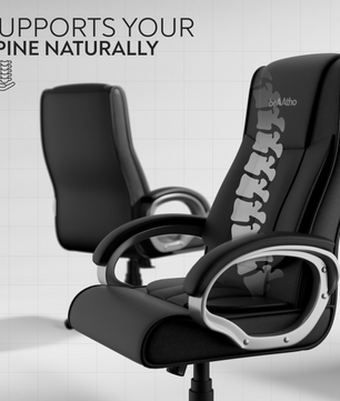 Berlin Orthopedic Boss Chair -3-Year Warranty | Breathable Executive Office Chair | Ergonomic High- Back Chair-Cushioned Seat & Armrests | Metal Base.