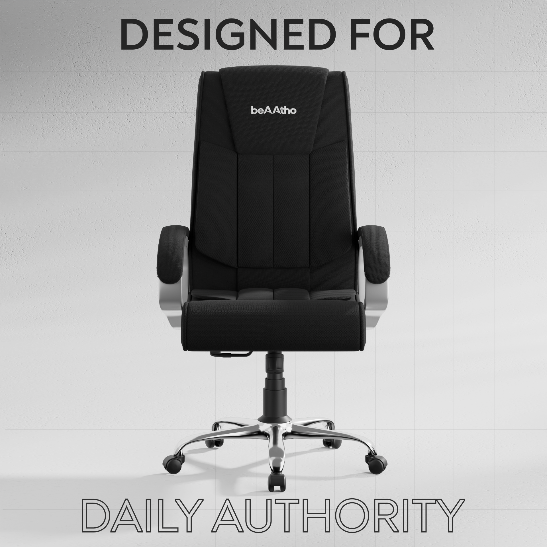 Berlin Orthopedic Boss Chair -3-Year Warranty | Breathable Executive Office Chair | Ergonomic High- Back Chair-Cushioned Seat & Armrests | Metal Base.