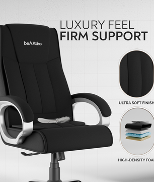 Berlin Orthopedic Boss Chair -3-Year Warranty | Breathable Executive Office Chair | Ergonomic High- Back Chair-Cushioned Seat & Armrests | Metal Base.
