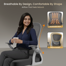 FurniVo Spark Ergonomic High Back Office Chair with 3D Adjustable Armrest, Adjustable Headrest, Lumbar Support, Revolving Mesh Chair - Home & Office