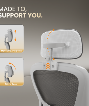 FurniVo Spark Ergonomic High Back Office Chair with 3D Adjustable Armrest, Adjustable Lumbar Support, Revolving Mesh Chair - Home & Office
