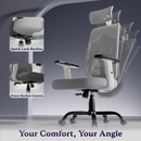 Dusk Ergonomic High Back Mesh Office Chair | Adjustable Lumbar Support, Adjustable Armrests,| Home Office Desk Chair, 3 Years Warranty