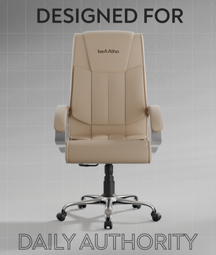 Berlin Orthopedic Boss Chair -3-Year Warranty | Breathable Executive Office Chair | Ergonomic High- Back Chair-Cushioned Seat & Armrests | Metal Base.