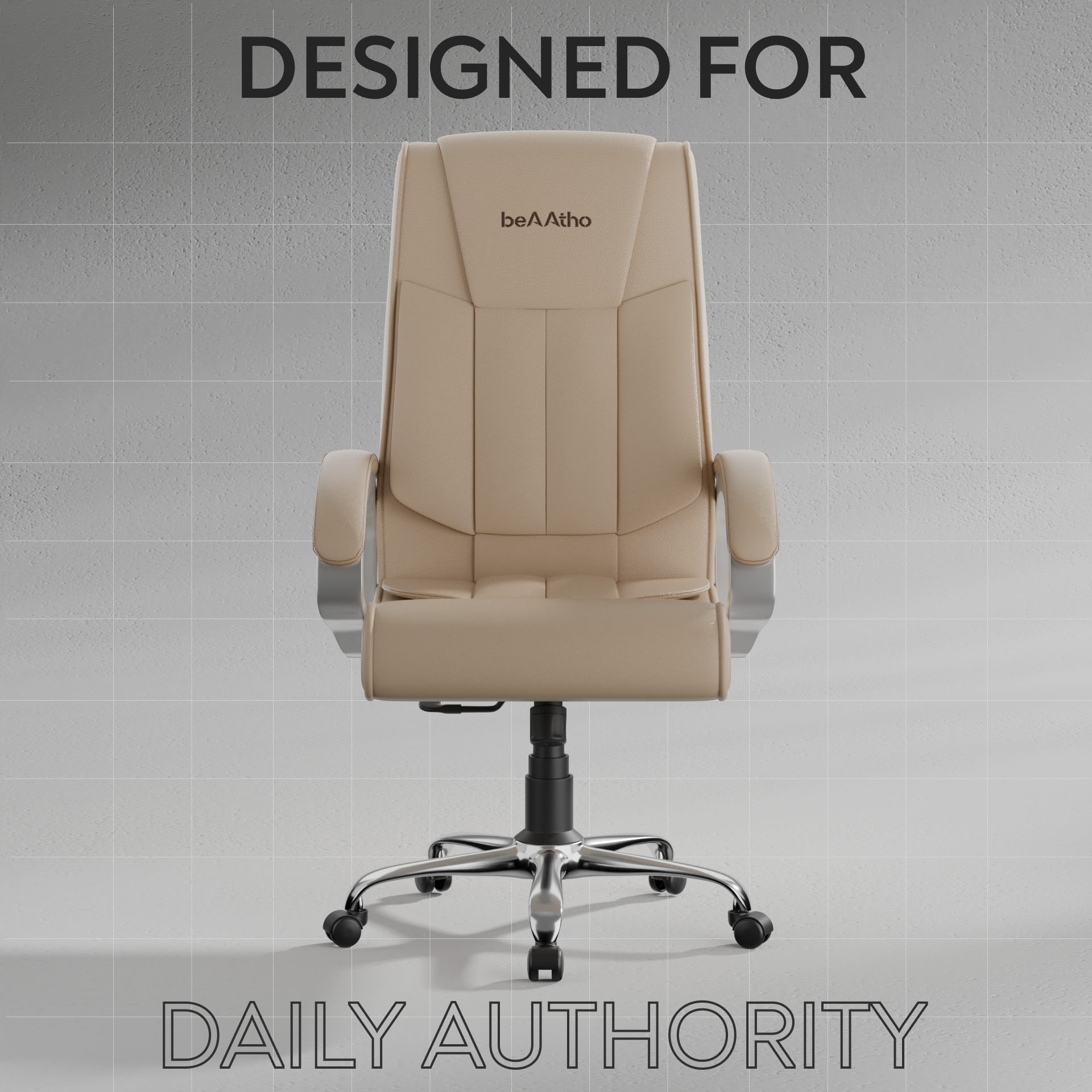 Berlin Orthopedic Boss Chair -3-Year Warranty | Breathable Executive Office Chair | Ergonomic High- Back Chair-Cushioned Seat & Armrests | Metal Base.