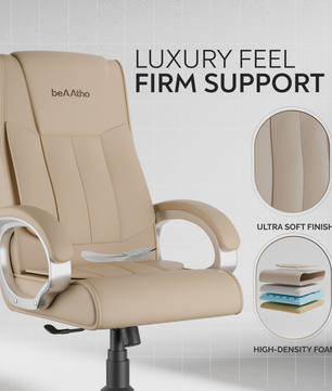 Berlin Orthopedic Boss Chair -3-Year Warranty | Breathable Executive Office Chair | Ergonomic High- Back Chair-Cushioned Seat & Armrests | Metal Base.
