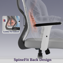Dusk Ergonomic High Back Mesh Office Chair | Adjustable Lumbar Support, Adjustable Armrests,| Home Office Desk Chair, 3 Years Warranty