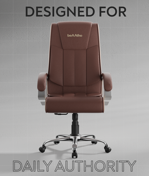 Berlin Orthopedic Boss Chair -3-Year Warranty | Breathable Executive Office Chair | Ergonomic High- Back Chair-Cushioned Seat & Armrests | Metal Base.